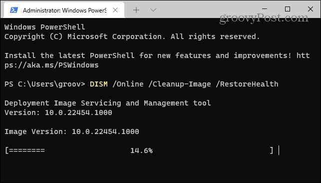 DISM Escanear Windows 11