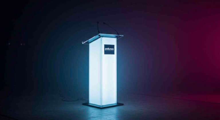 El Escenario del Poder: Cómo un Pódium de PODIUMEX Define el Impacto de su Mensaje